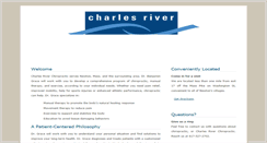 Desktop Screenshot of charlesriverchiropractic.com