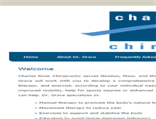 Tablet Screenshot of charlesriverchiropractic.com